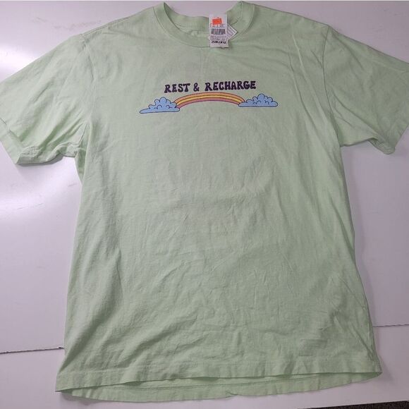 NEW XL REST RECHARGE RETREAT ZUMIEZ ART MUSHROOM TREE TSHIRT extra large NWT - Picture 2 of 12